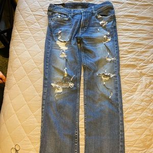 Hollister Slim Straight Ripped Jeans 32x32